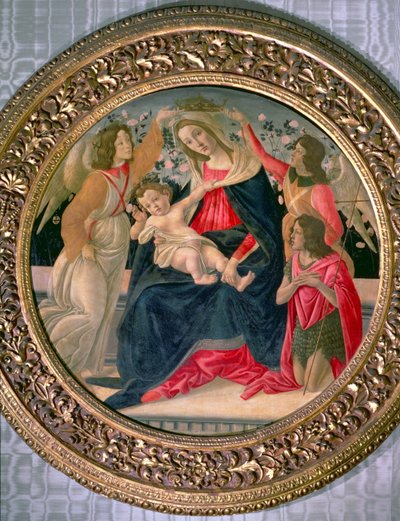 Madone et Enfant avec des anges et Saint Jean - Sandro Botticelli